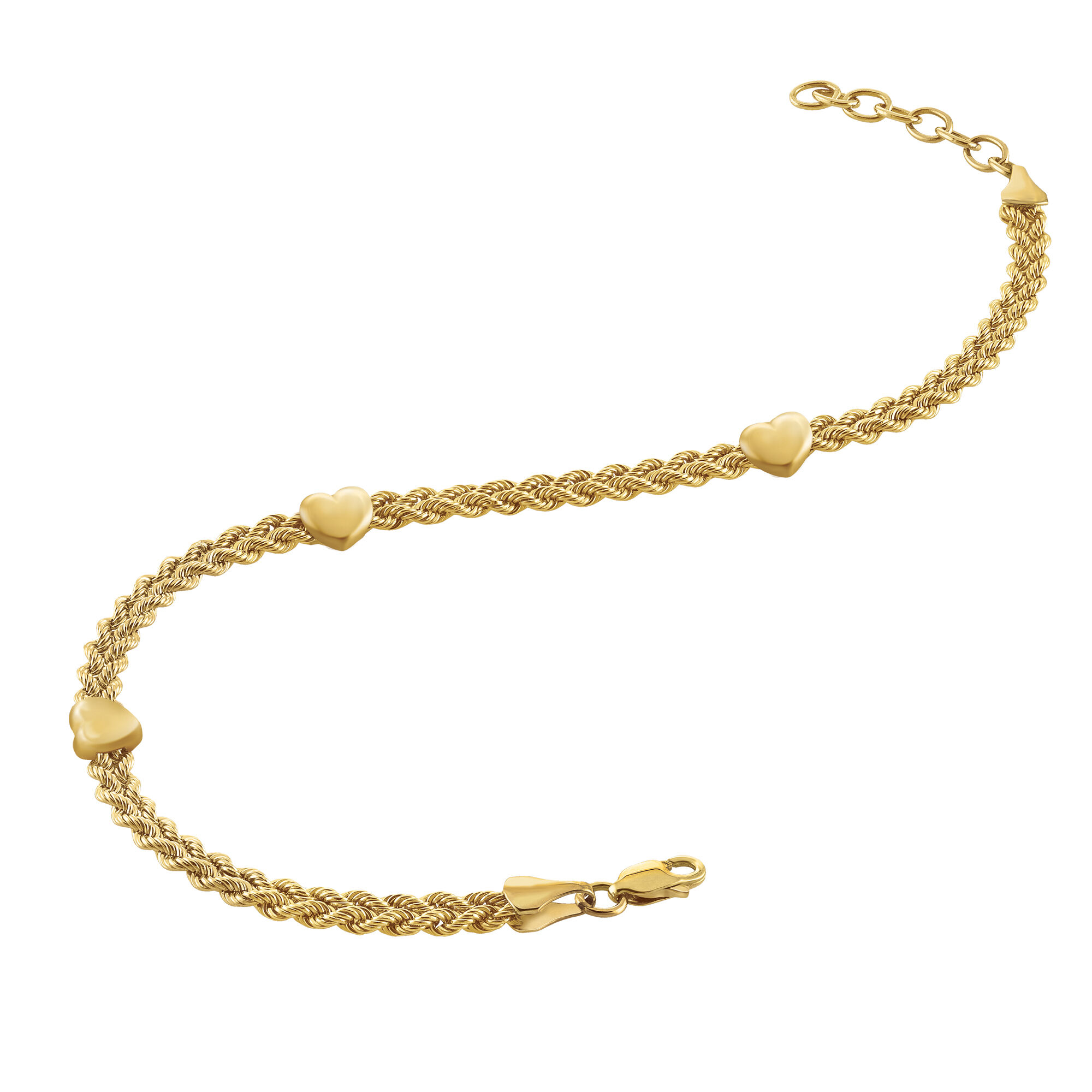 Embraced by Love 14kt Gold Bracelet 6355 0016 b curved