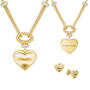 Personalized ILoveYou Golden HeartDiamond Necklace Free Matching Necklace 12277 0043 a main