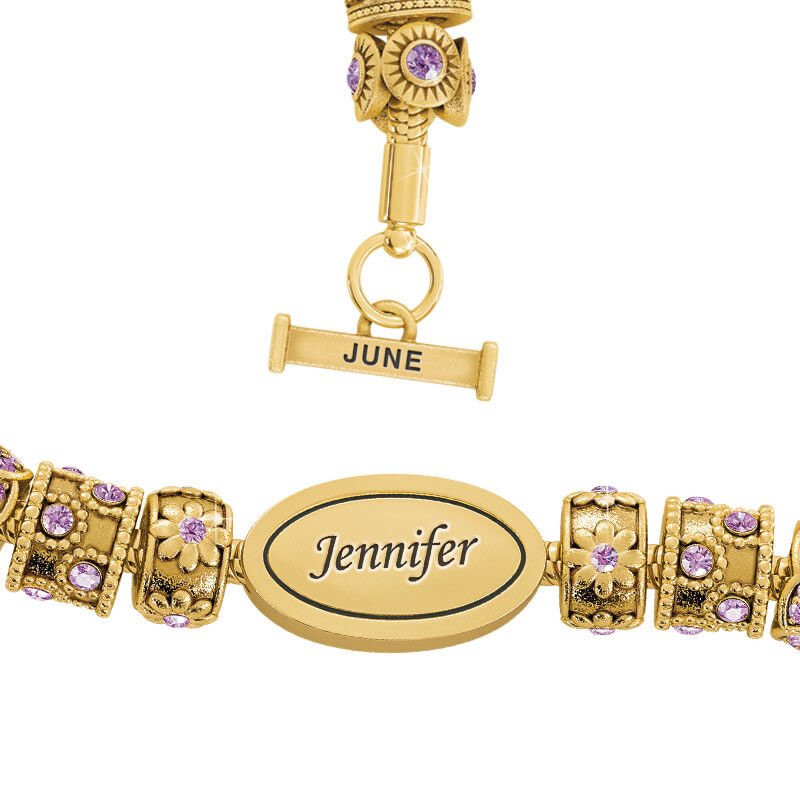 Beauty Personalized Charm Bracelet 2406 001 4 6