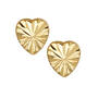 9kt Gold Heart Diamond Cut Studs 11556 0013 a main
