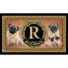 The Dog Accent Rug 6859 0033 a Pug Fawn