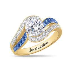 Personalized Two Carat Birthstone Ring 11258 0014 i september