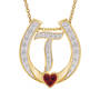 Diamond Initial Horseshoe Pendant 11352 0019 q initial