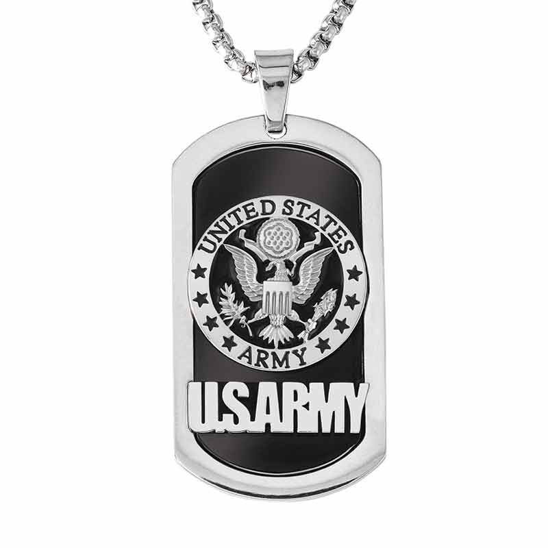 Army Forever Gemstone Dog Tag