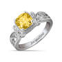 Personalized Vintage Elegance Birthstone Ring 12122 0016 k november