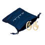 Perfectly Paired Initial Diamonisse Hoop Earrings 10825 0010 g gift pouch