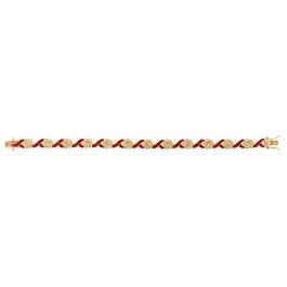 A Dozen Roses Birthstone  Diamond Bracelet 6684 001 8 8