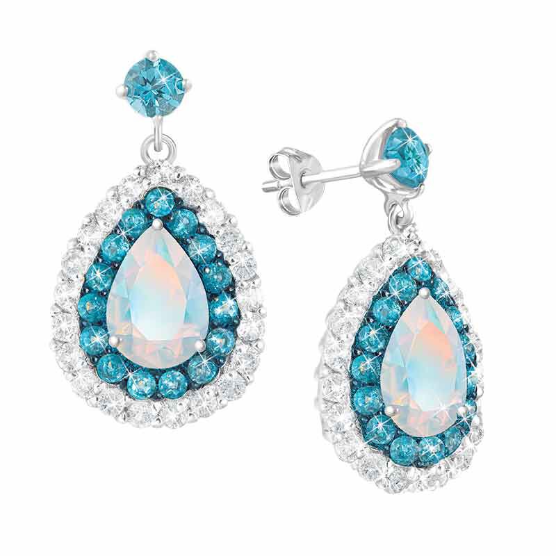 Drops of Splendor Opal  Topaz Earrings 2110 001 1 1