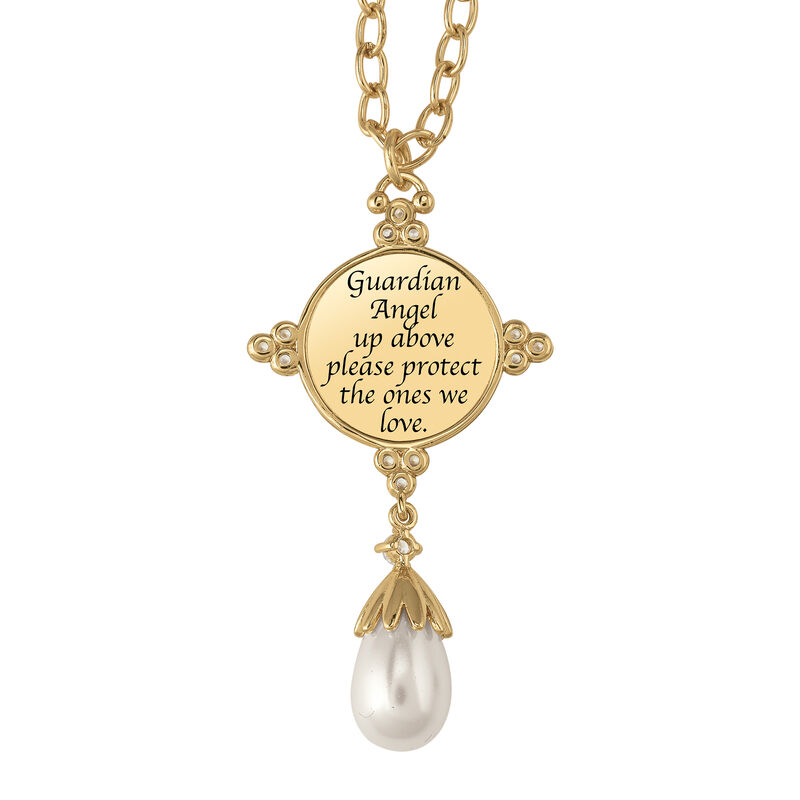 Guardian Angel Pearl Necklace 10804 0015 b back