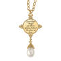 Guardian Angel Pearl Necklace, Guardian Angel Pearl Necklace 10804 0015 b back