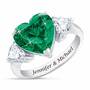 Birthstone Triple Heart Ring 1516 002 1 5