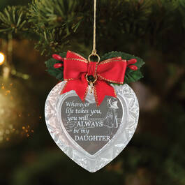 Always My Daughter Crystal Heart Ornament 10983 0018 m room
