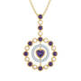 Love Embrace Birthstone Diamond Necklace 6928 0014 b february