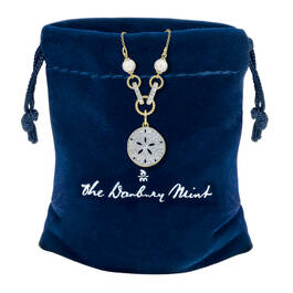 Legend of the Sand Dollar Diamond and Pearl Necklace 6790 0019 g gift pouch