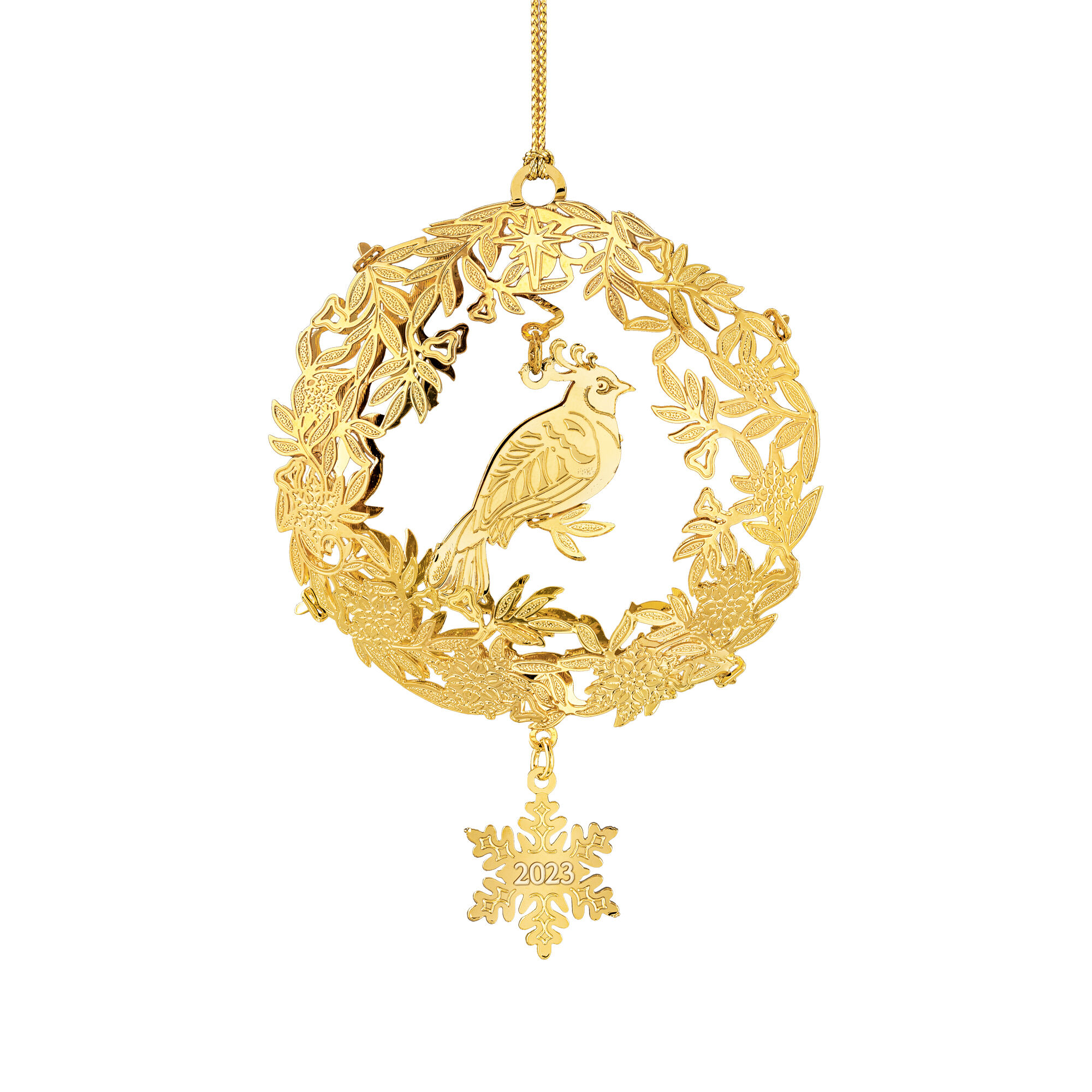 The 2023 Gold Christmas Ornament Collection 10312 0036 c wreath