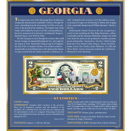 The United States Enhanced Two Dollar Bill Collection 6448 0031 a Georgia
