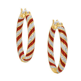 Birthstone Inside Out Hoops 11072 0018 g july