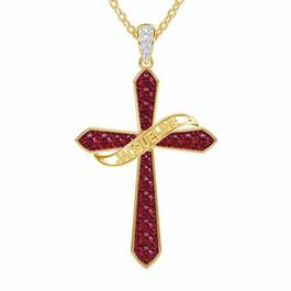 The Birthstone  Diamond Cross Necklace 6787 001 4 7