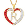 For My Granddaughter Diamond Initial Heart Pendant 10121 0011 a r initial