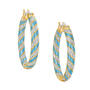 Birthstone Inside-Out Hoops, Birthstone Inside Out Hoops 11072 0018 c march