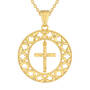 Shining Light Cross Pendant Earring Set 10227 0014 c pendant