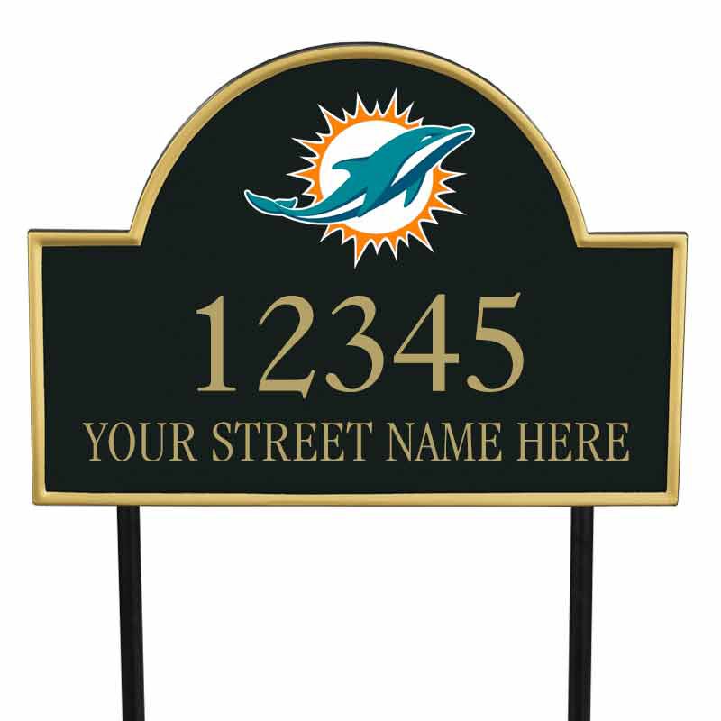 The NFL Personalized Address Plaque 5463 0355 m dolphins