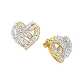 The Golden Kiss Heart Pendant with FREE Matching Earrings 10684 0010 b earring