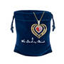 Joined in Love Birthstone & Diamond Heart Pendant, Joined in Love Birthstone Diamond Heart Pendant 10274 0016 g gift pouch
