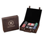 The Personalized Faux Leather Poker Set 11036 0013 a main