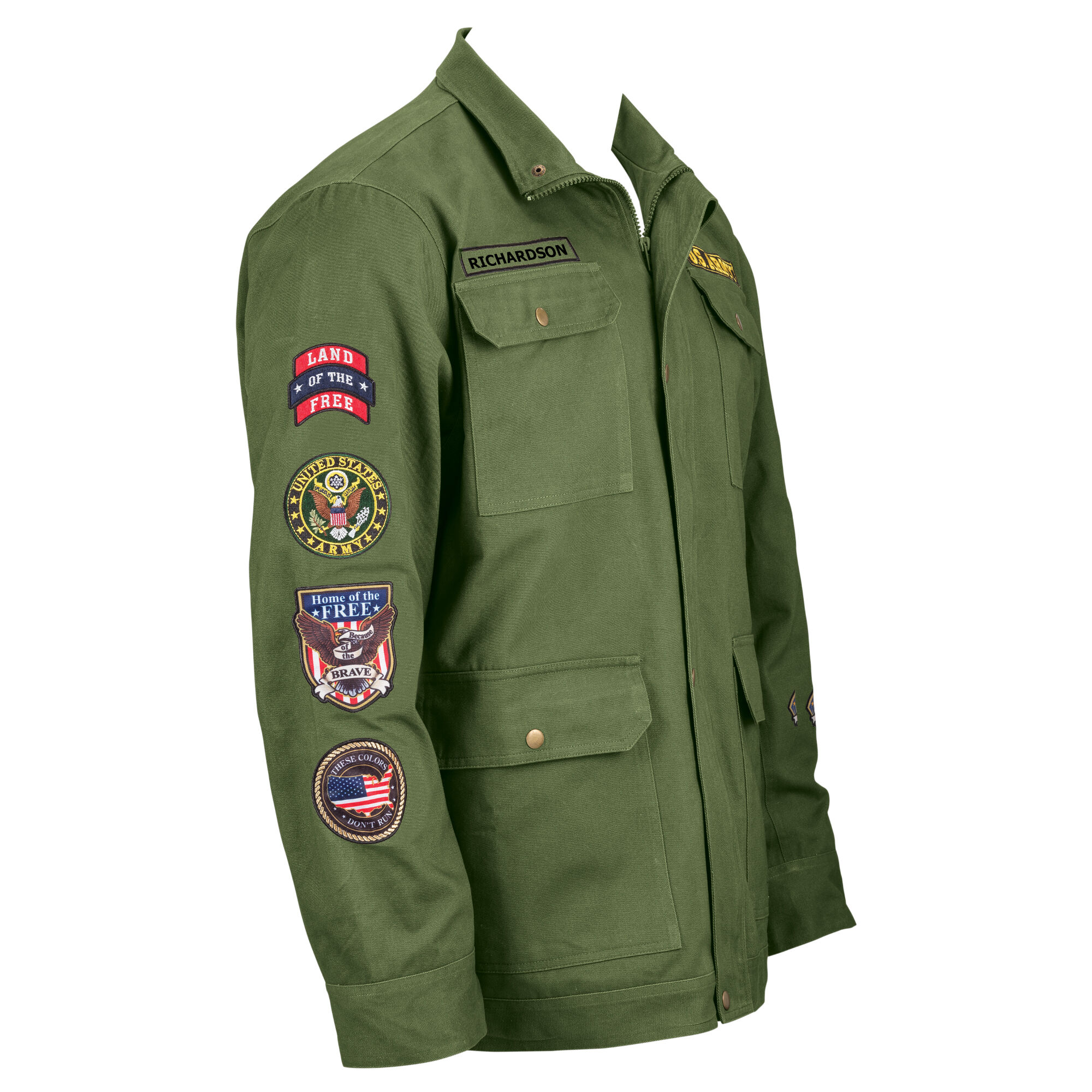 Personalized US Army Field Jacket 10539 0017 c leftside