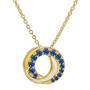 Sapphire Blue & Sensational Golden Pendant Collection, Sapphire Blue Sensational Golden Pendant Collection 12431 0012 g pendant