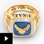 Personalized U.S. Air Force Ring, , video-thumb