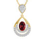 Birthstone Drop Necklace, Birthstone Drop Pendant 6930 0044 g july