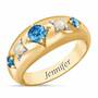 Royal Radiance Personalized Birthstone Ring--Size 5-Apr, Royal Radiance Personalized Birthstone Ring 1906 001 1 12