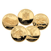 Gold Rush State Quarter Clad Proof collection 11244 0011 b commemorative