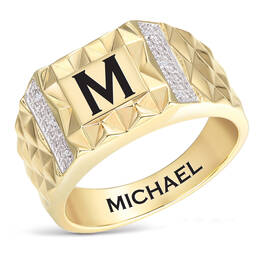 Personalized Diamond Dimensions Ring 12028 0011 a main