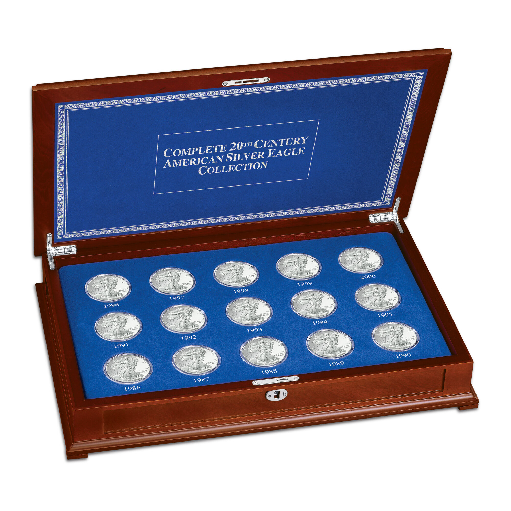 4673 Silver Eagles 20thC Complete 4673 0057 g open display