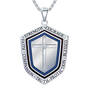 Blessed Son Personalized Shield Pendant 1208 0065 b front