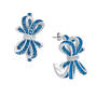 Birthstone Diamond Bow Earrings 1876 0066 l december