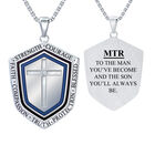Blessed Son Personalized Shield Pendant 1208 0065 a main