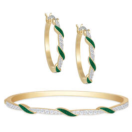 Birthstone Swirl Bracelet with FREE Earrings 11615 0012 e may