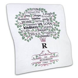 The Personalized Family Values Blanket 12220 0017 a main