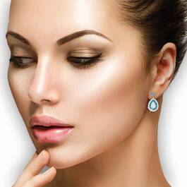 Drops of Splendor Opal  Topaz Earrings 2110 001 1 2