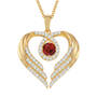 Birthstone Pendant Angel Heart Wing 6721 0013 a main