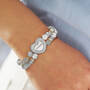 Pers Silver Magnetic Stretch Bracelet 12325 0011 m model