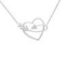 Cupid's Embrace Sterling Silver Necklace with FREE Matching Earrings, Cupids Embrace Sterling Silver Necklace with Free Matching Earrings 12199 0014 b pendant