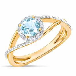 Birthstone  Diamond Ring 1099 001 8 3
