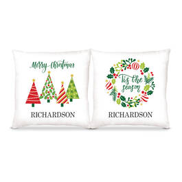 The Personalized Family Christmas Pillow Set 12222 0015 a main