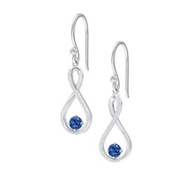Birthstone and Diamond Earrings 5200 0056 i september