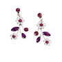 Mulberry Blooms Crystal Necklace with FREE Matching Earrings, Mulberry Blooms Necklace Earrings 4505 0077 c earring